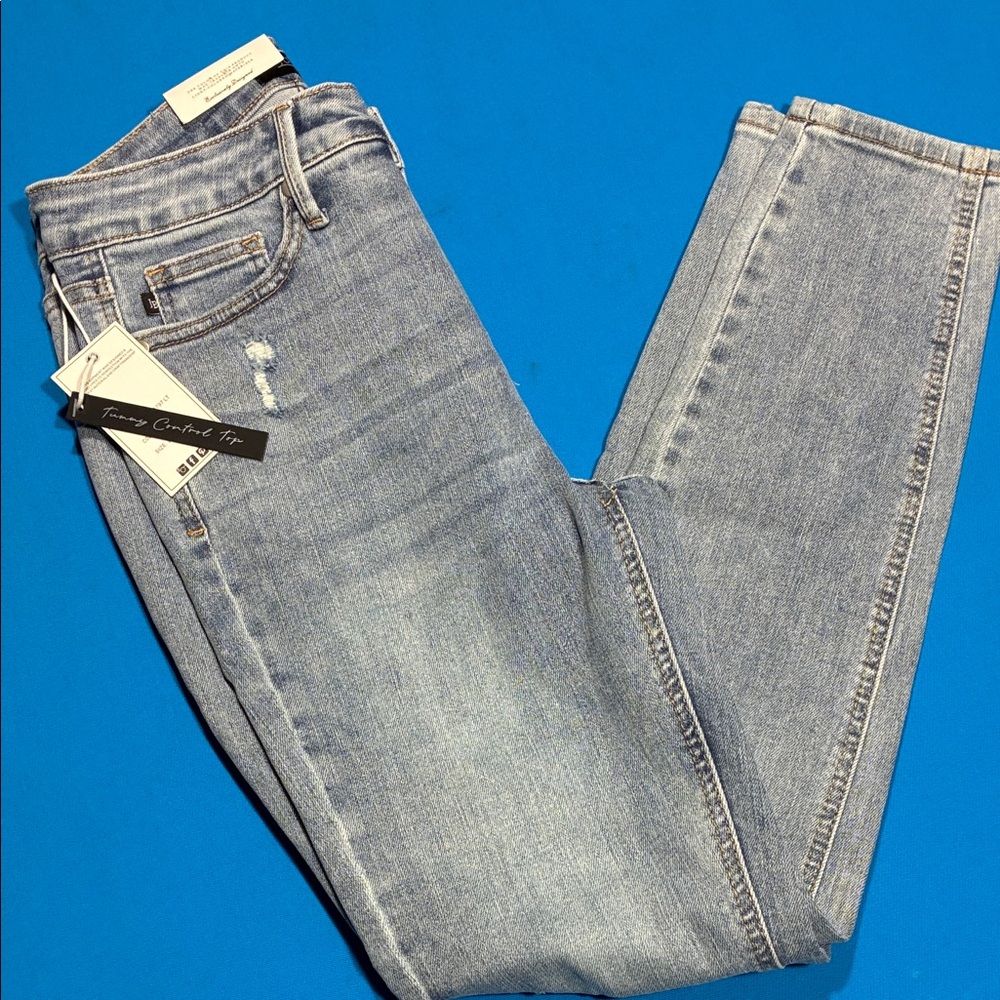 Judy Blue Light Blue Distressed Skinny Jeans *NWT* - Picture 13 of 16